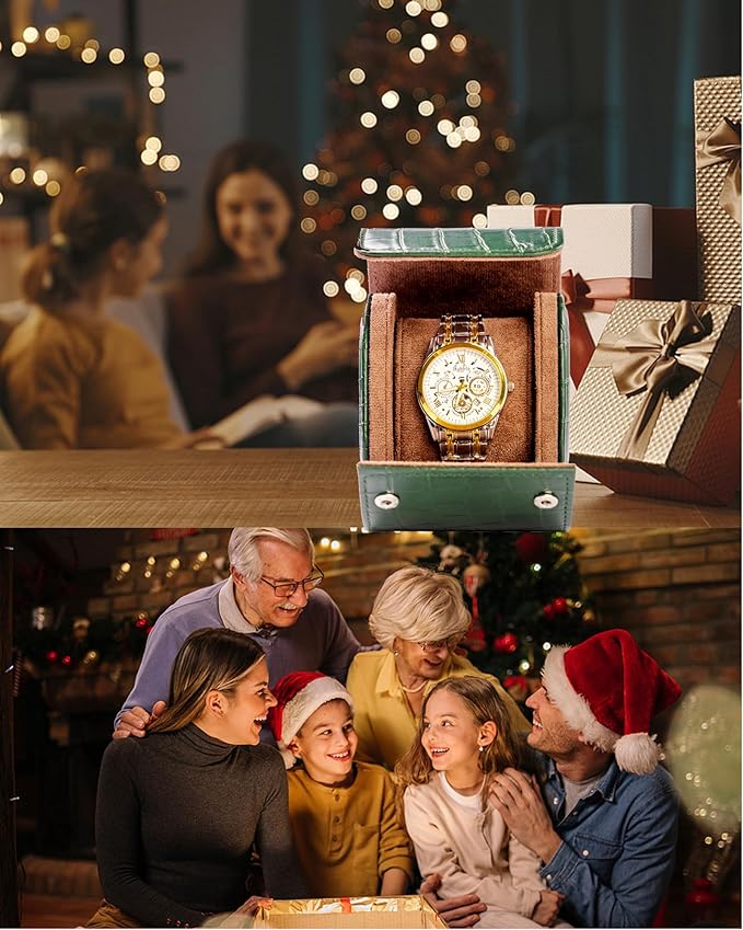 MR.OKAY Single Watch Travel Case-Classic Leather Watch Case With Superb Texture.(Portable Watch Roll Or Organizer For Storage And Display).Festival Gift For Men, All Handcrafted By Artisans