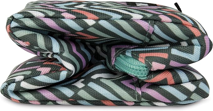 PackIt Freezable Snack Box, Diamond Chevron, Built with ECOFREEZE Technology, Collapsible, Zip Closure with Buckle Handle, Designed For Work Snacks, Fresh Snacks On the Go, Adults, and All Ages
