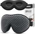 INNELO 3D Contoured Sleep Mask for Side Sleepers - 100% Light Blocking Sleeping Mask for Men & Women, Soft and No Pressure on Eyes - Airplane Blindfold, Night Eye Cover for Travel, Nap, Yoga - Grey