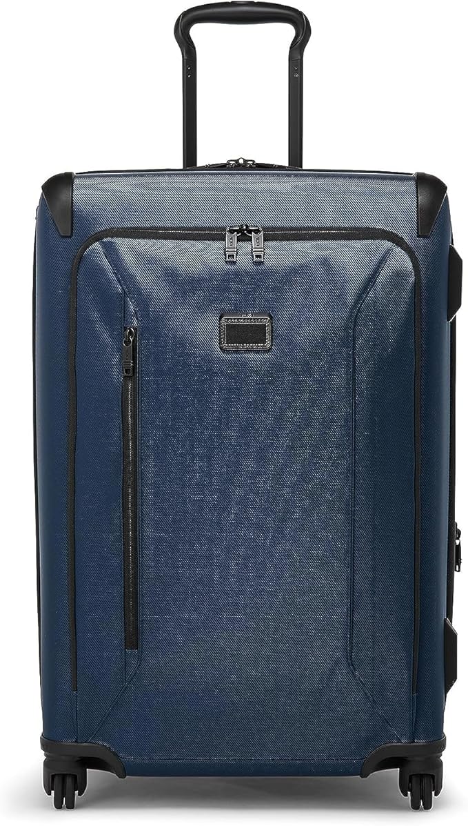 TUMI - Aerotour 4 Wheel Expandable Luggage - Men's and Women's Lightweight Business and Leisure Travel Suitcase - 26" Short Trip Expandable Packing Case, Navy