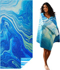 Microfiber Lightweight Beach Towel Sand Free Quick Dry Absorbent Thin Compact Towels for Swimming Pool Camping Beach Accessories Large Easy Pack Travel Things for Vacation Essentials Gift Adult