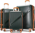 GinzaTravel Luggage Sets 3-Piece Expandable Suitcases with Wheels PC+ABS Durable Hardside Luggage sets TSA lock