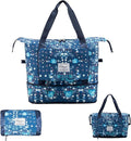 Large Capacity Foldable Travel Bag Expandable Portable Carry on Bag Dry&Wet Separation Sports Duffel Bags