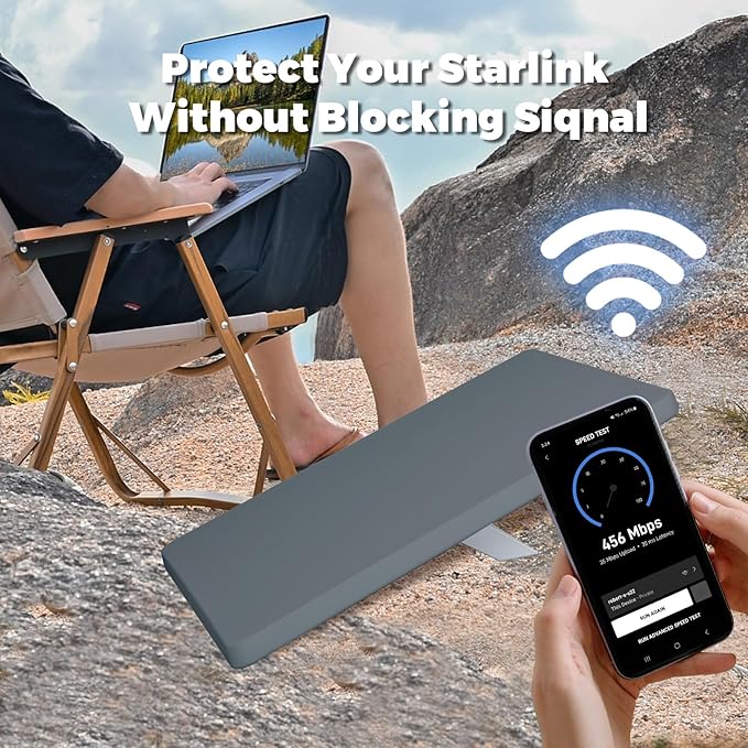 Starlink Mini Protective Cover Case, Starlink Mini Accessories Silicone Protective Case for Starlink Mini Dish Grey