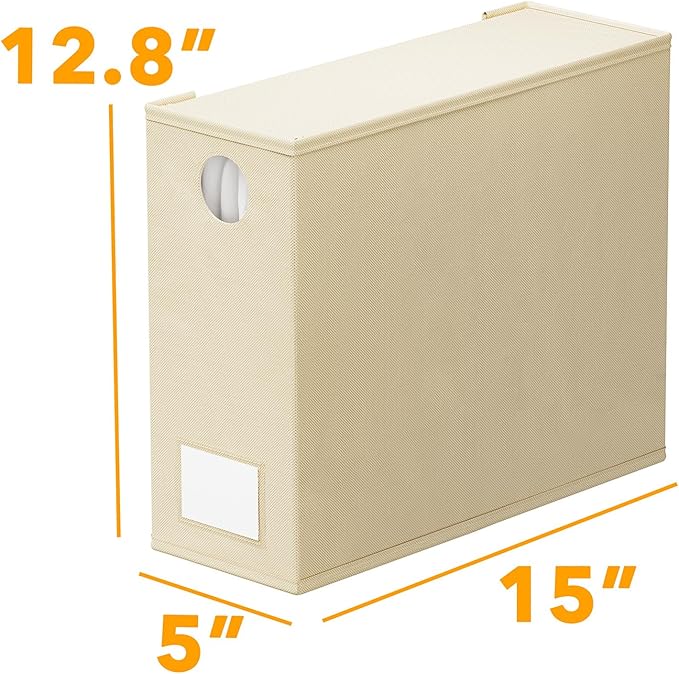 SpaceAid 8 Pack Bed Sheet Organizers and Storage, Foldable Sheet Organizer for Linen Closet, Sheets Set Folder Keeper with Window XL (Queen & King Size) Bedding Container (Beige, 8 Pack)
