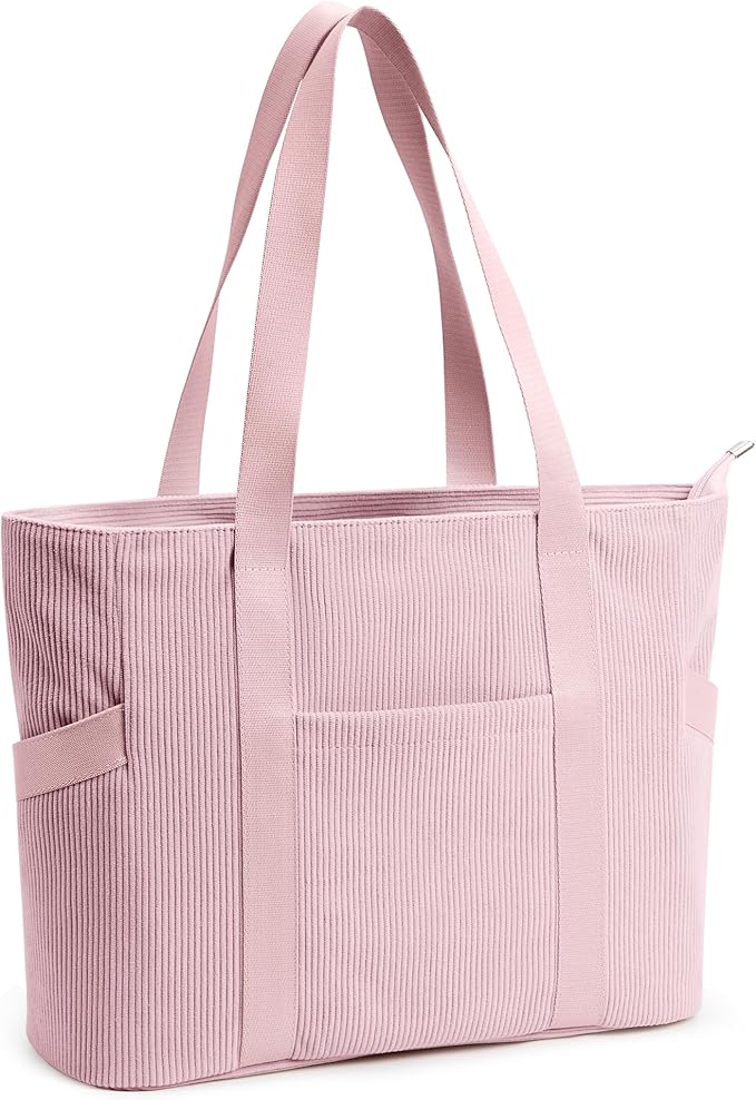 Tote Bag for Women with Zipper, Travel Tote Bags with Compartments Large Shoulder Bag Handbag for Gym Work School