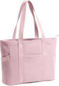 Tote Bag for Women with Zipper, Travel Tote Bags with Compartments Large Shoulder Bag Handbag for Gym Work School