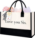 BAGAIL Initial Tote Bag, Personalized Birthday Gifts for Women, Teacher, Friends, Mom, Wedding, Monogrammed Beach Bag