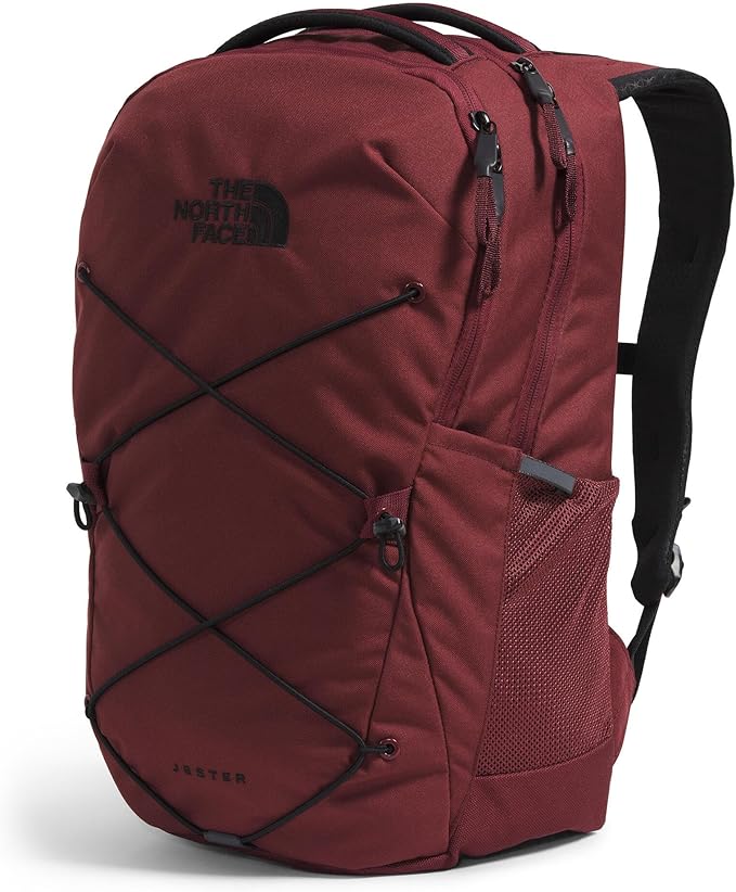 The North Face Jester Everyday Laptop Backpack - PFAS Free, Sumac/TNF Black, One Size
