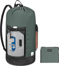 BALEINE 150L Laundry Bag Backpack, 900D Oxford Fabric Large Travel Laundry Bags with Shoulder Straps and 2 Mesh Pockets for College Dorm, Apartment, Laundromat (Dark Grey, 150L)