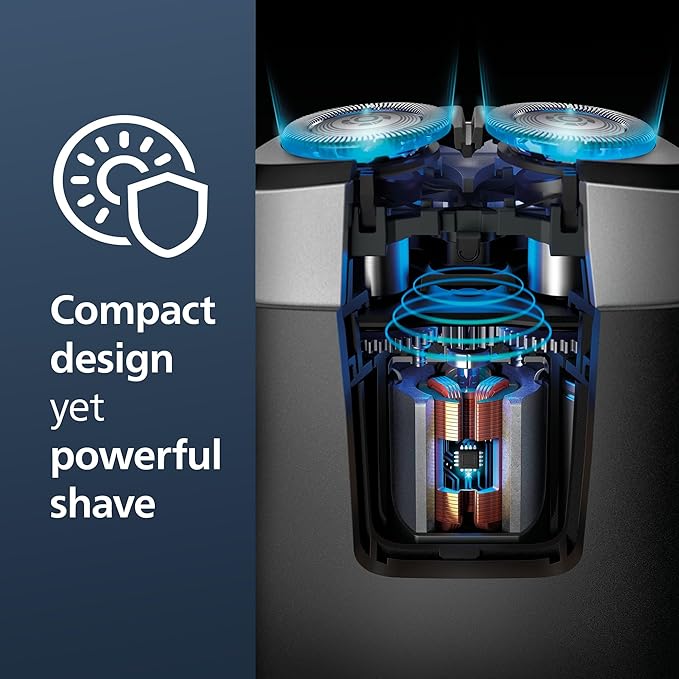 Philips Norelco Travel Groom Duo includes Compact Shaver + OneBlade 360 with Connectivity Face + Body, Electric Beard Trimmer, Shaver and Body Groomer with 5in1 Comb, Body Attachment, Travel Case