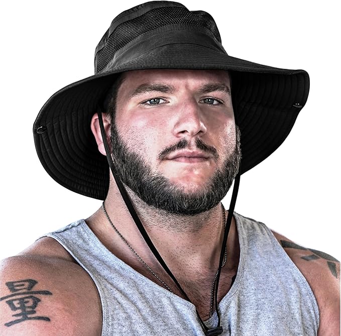 GearTOP Safari Sun Hat for Men and Sun Hats for Women UV Protection UPF 50+ Hiking, Gardening, Fishing