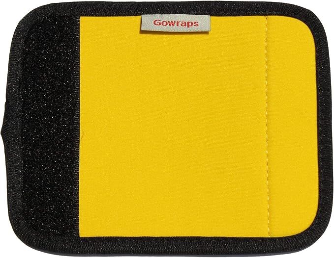 Neoprene Luggage Handle Wraps For Traveling Bright Color Luggage Tags|Handle Wraps|Handle Covers (Gold)