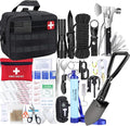 Carlebben Survival Kit Camping kit First Aid Kit Emergency Bugout Bag Gifts for Men Tactical Gear Accessories Molle Attachments Military