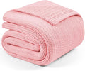 L'AGRATY Knitted Weighted Blanket - 48"x72" 15lbs Cooling Chunky Knit Heavy Blanket for Adults Braided Crochet Throw Thick Cable Yarn Knit Decorative No Beads Evenly Weighted Machine Washable