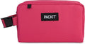 PackIt Freezable Snack Box, Magenta, Built with ECOFREEZE Technology, Collapsible, Reusable, Zip Closure with Buckle Handle, Designed For Work Snacks, Fresh Snacks On the Go, Adults, and All Ages