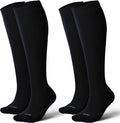 LEVSOX Thick Cotton Compression Socks for Women&Men 20-30mmHg Knee High Cute Support Sock for Nurses, Pregnancy, Travel
