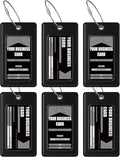 Luggage Tags Business Card Holder by TUFFTAAG - Durable Travel ID Bag Tag, Secure & Flexible, Perfect for Suitcases, Backpacks, and Carry-Ons, Easy Identification