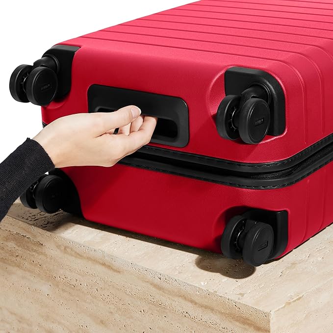 Away Bigger Carry-On Luggage, Lightweight Hardside Large Suitcase with Spinner Wheels, TSA Lock, Airline Approved, Cherry Red