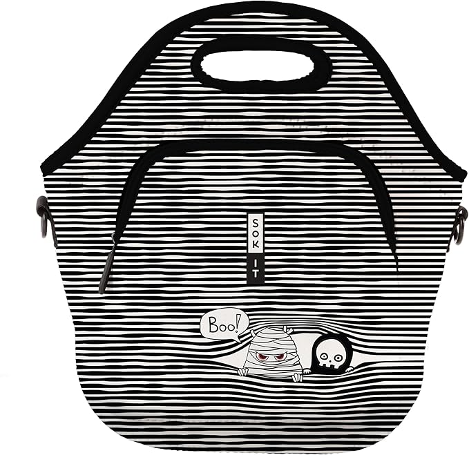 Sok It LunchTote Zippered Bag Insulated Neoprene Caddy (Peek-A-BOO, X-Large 6.5 Quart Lunch Tote)