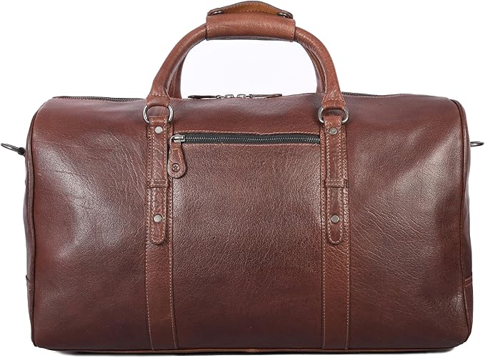 Leather Duffel Bag for Men & Women Travel, Weekend, Overnight, Gym Bag