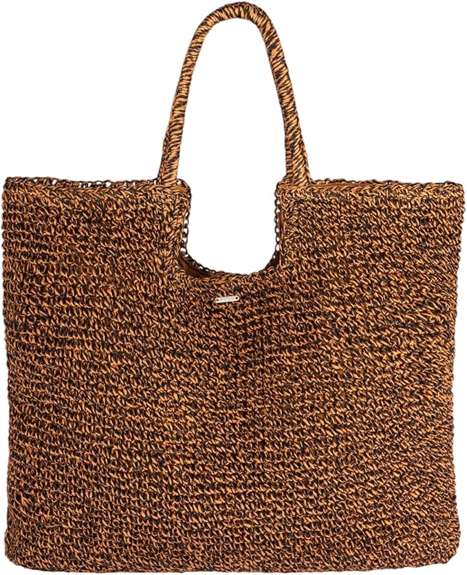 Roxy Women's Beach Tote Bag | Travel | Vacation | Straw | Lightweight | Breathable