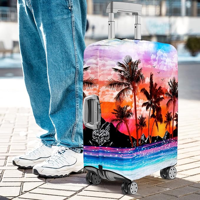 Luggage Cover for Suitcase Elastic Suitcase Cover Protector, Carry On Luggage Sleeve Anti Scratch Travel Essentials Suitcase Protector Fits 20-22