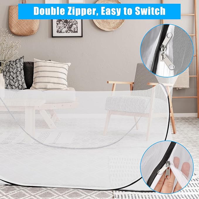 Large Pop Up Mosquito Tent, Portable Foldable Mosquito Net for Camping Bed Travel Patio (78 * 30 * 24inch)