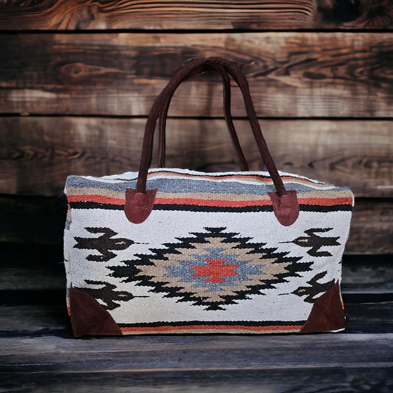 Southwestern Large Weekender Travel Bag Western Duffle Bag Boho Travel Bag (Lula)