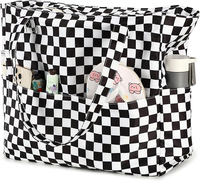 Waterproof Beach Tote Pool Bags for Women Ladies Extra Large Gym Tote Carry On Bag With Wet Compartment for Weekender Travel