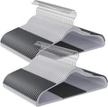 SONGMICS Clothes Hangers, Pack of 60 Plastic Coat Hangers, Space-Saving, Light Gray and Dark Gray UCRP0050G01