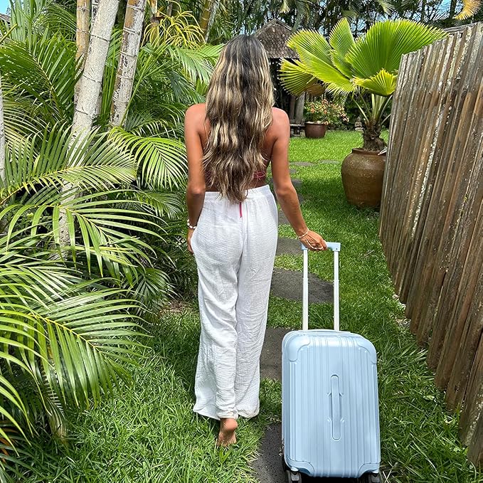 Krute Carry on Luggage 20 inch Suitcases with Wheels PC+ABS Airline Approved Hard Side Travel Luggages with TSA Lock