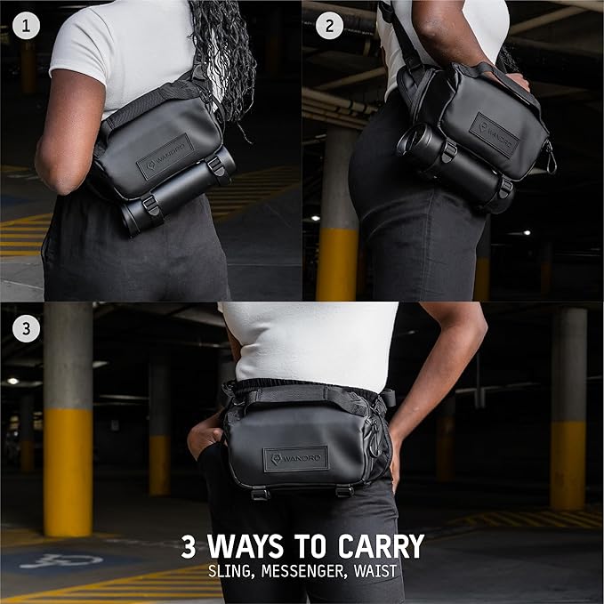WANDRD ROGUE V1 3L Sling: Compact Camera Sling and Crossbody Bag with Fast Access, 3-Way Carry– Lightweight Everyday Bag Great for Travel, Photography, and Daily Use (Dallol Yellow)