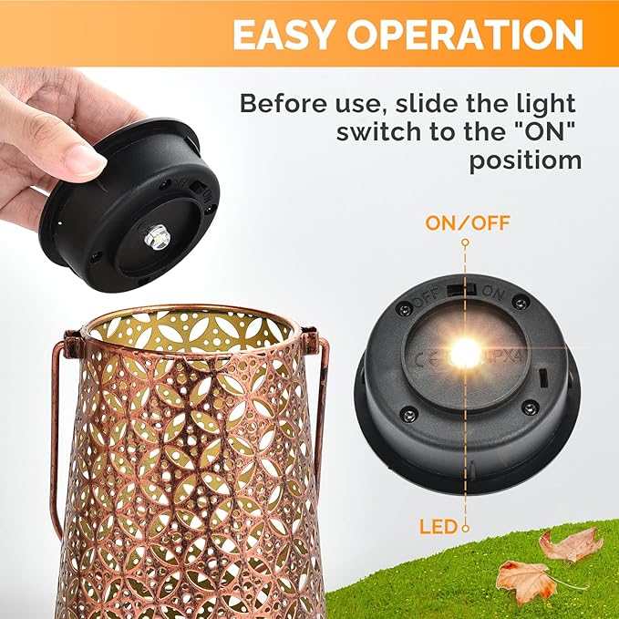 ELUTENG Solar Light Replacement Top 4 Pack (Top Size 2.76 inch, Bottom Size 2.42 inch) LED Solar Lantern Light Lids Outdoor Waterproof Replacement Solar Light Tops Warm White LED
