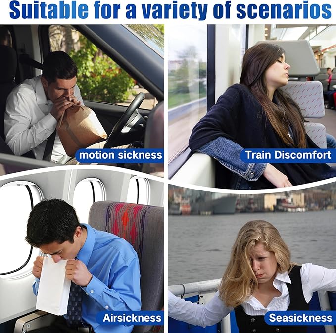 48ct Motion Sickness Patches – Sea Sickness Patches for Cruise, Car, Airplane, and Other Travel – Non-Drowsy, Effective, Lasts 72 Hours