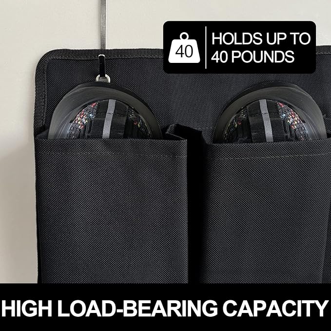 RV Shoe Pockets 10 Pockets Heavy Hanging Bedside Storage Organizer with Sturdy Hooks Storage Pockets Hangs on Bed for Shoes Toys and Tool Accessories