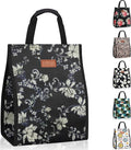 Lunch Bags for Women Insulated Reusable Lunch Tote with Internal Pocket, Lunch Tote bag for Work（Rose）
