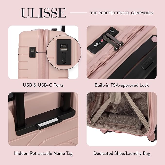 Bric's Milano By Bric's Ulisse 21" Expandable Spinner Pearl Pink One Size