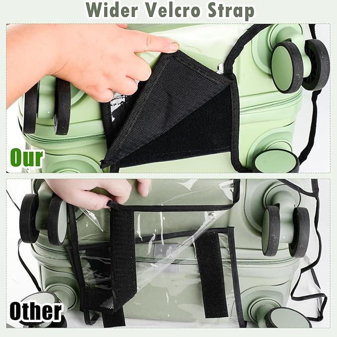 Thicken Clear Luggage Cover Protector, 30" PVC Luggage Covers for Suitcase Waterproof Dustproof Anti-scratch Travel Suitcase Covers Case for Wheeled Luggage
