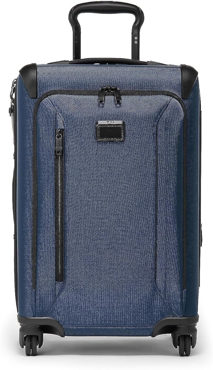 TUMI - Aerotour 4 Wheel Expandable Luggage - Men's and Women's Lightweight Business and Leisure Travel Suitcase - 21.75" International Expandable Carry-On, Navy