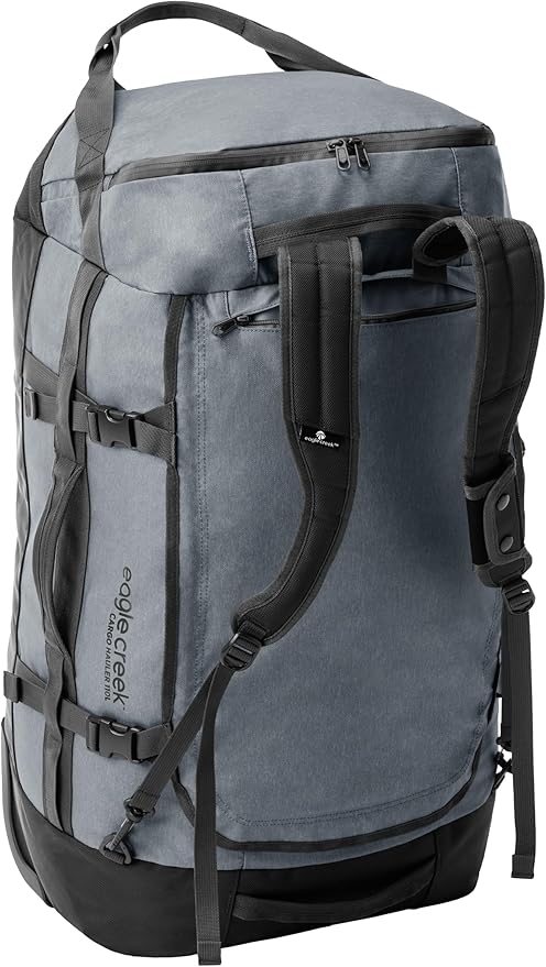 Eagle Creek Cargo Hauler Wheeled Duffel - Durable Duffel Bag for Travel - Easy Access Compartment - Deployable Backpack Straps - Lockable Zipper Opening - Charcoal - 110L