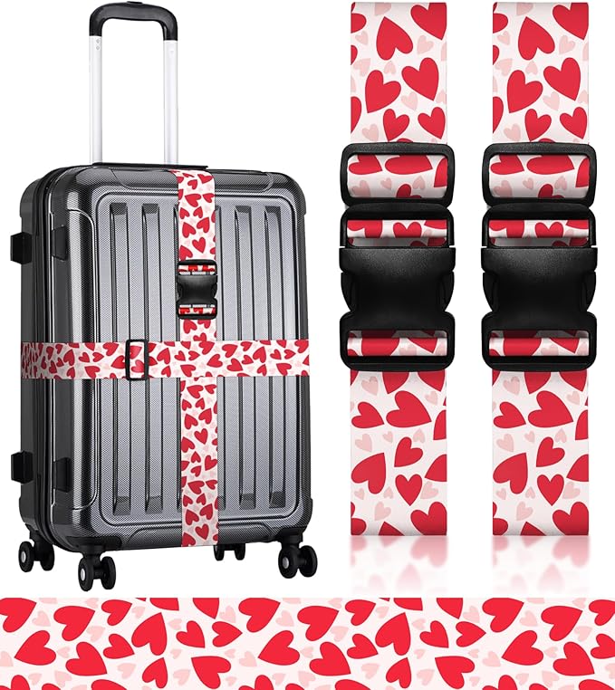 Luggage Straps for Suitcases Travel Belt Luggage Band Heavy Duty Traveling Luggage Identifier Cute Women Girls Unique Accesory,