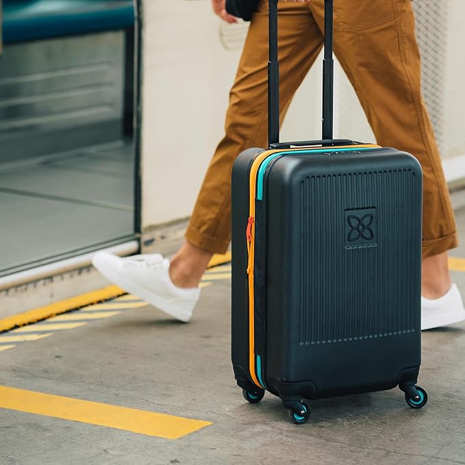 Sherpani Meridian, 22 Inch Carry On Luggage Airline Approved, Rolling Hardside Suitcase 22x14x9, Travel Luggage for Women, Expandable Suitcase, Travel Gift (Chromatic)
