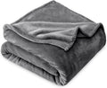 Bare Home Fleece Blanket - Twin/Twin Extra Long - Ultra-Soft Lightweight for Bed, Sofa, and Couch - Luxury Microplush - Cozy Warm Blanket (Twin/Twin XL, Grey)