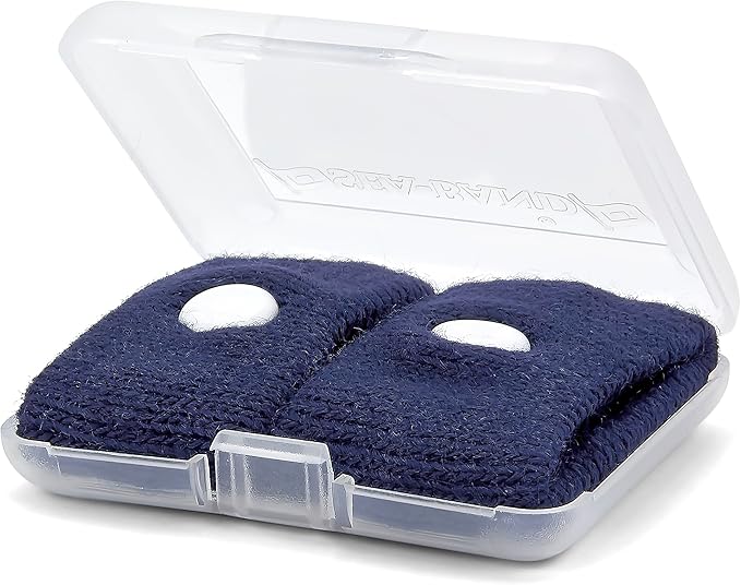 Sea-Band Anti-Nausea Acupressure Wristband for Motion & Morning Sickness - 1 Pair Navy Blue