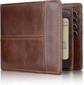 Swallowmall Mens Wallet Rfid Blocking Leather Wallet for Men Bifold Wallet Leather with 1 ID Window 16 Card Slot