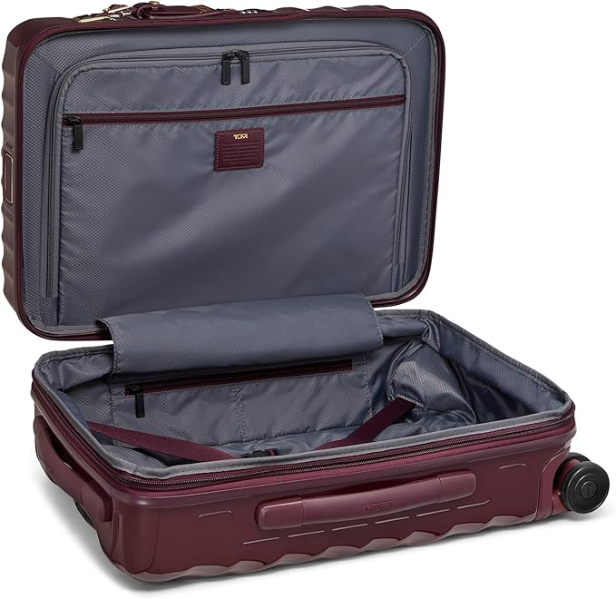TUMI - 19 Degree International Expandable 4 Wheeled Carry-On - Hard Shell Suitcase - 21.8" X 14.0" X 9.0" - Wine