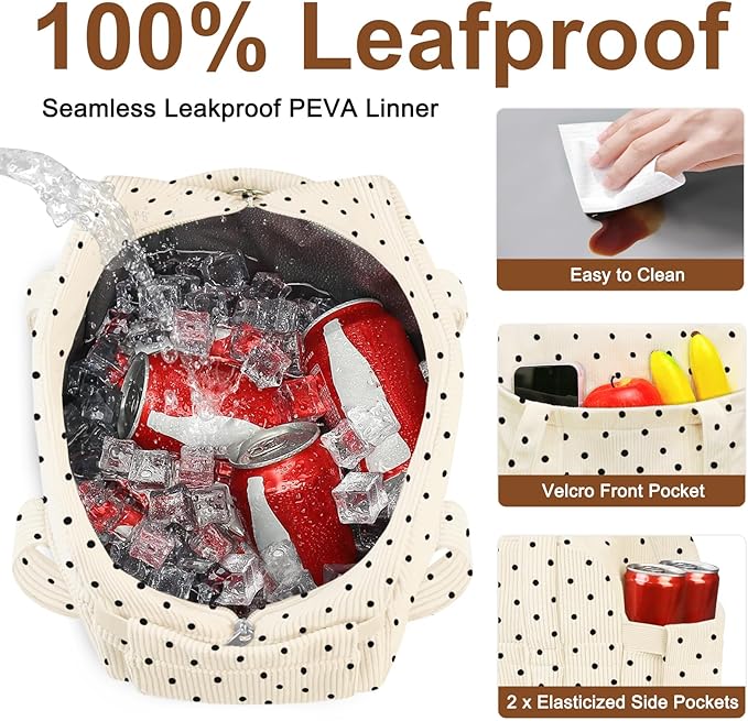 Corduroy Lunch Box Lunch Bag for Women Adults Men, Cute Insulated Work Reusable Leakproof Simple Large Lunch Boxes Tote Bag Adults Cooler Bag, with Shoulder Strap