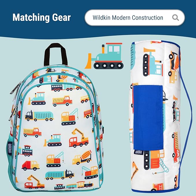 Wildkin Kids Insulated Lunch Box – Durable and Reusable for School & Travel - Modern Construction