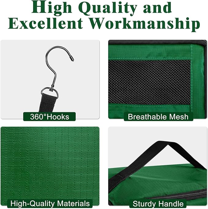 Hanging Travel Organizer, Carry on Luggage Suitcase Organizer, Travel Essentials Portable Travel Shelves Packing Cube for Travel Cruise Small,Green